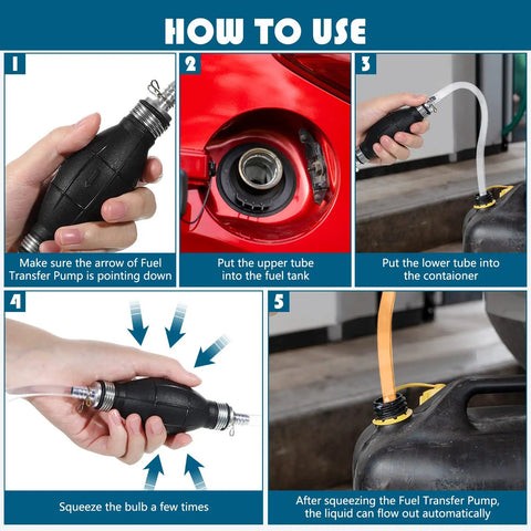 Instructions for using 3/8 Inch NBR Fuel Line Hose For Boat And Small Auto Engines