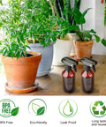 Two Pack 10 Oz Water Spray Bottles BPA Free Refillable With Fine Mist Adjustable Nozzle for plant care on table