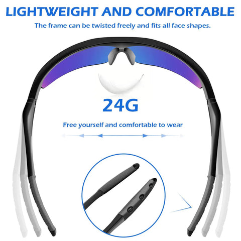 Six Pack ANSI Z87.1 Safety Glasses With Mirror Lenses UV Protection Impact Resistant Eyewear lightweight black frame