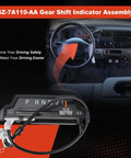 Ford F 250 Gear Shift Indicator Cable Replacement for 1999 2000 2001 2002 2003 dashboard view and XL3Z-7A110-AA assembly