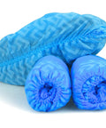 Heavy Duty Waterproof Disposable Shoe Covers With Elastic Band And Non Slip Silicone Sole For Floor Protection Blue XL 100 Pack Fits Men Size 11 And Women Size 13 For Home And Work.