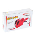 Box packaging of 8 Digit Price Tag Gun Label Maker MX5500 with sticker labels and ink refills for office and retail use