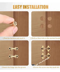Easy installation process for Hidden Brass Barrel Hinges 8Mm For Small Boxes And Jewelry Keepsake Chests 10 Pack 180 Degree