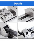 Heavy Duty Workbench Vise Clamp Six Inch Two Hundred Mm GT150X200 Mount With Quick Change Jaw Faces detailed images showcasing metal components.