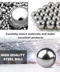 2 Pcs 2 and a Half Inch Steel Bearing Balls 63.5mm High Precision Alloy Balls For Industrial Bearings And Bike Wheel Hubs