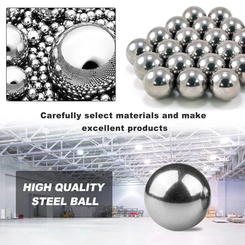 2 Pcs 2 and a Half Inch Steel Bearing Balls 63.5mm High Precision Alloy Balls For Industrial Bearings And Bike Wheel Hubs