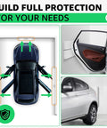 4 Pack Car Door Protector Strips Self Adhesive EVA Foam Wall Guard For Garage And Parking Anti Collision Bumper Shield installed
