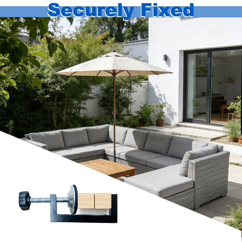 3 Inch Adjustable Patio Furniture Clips For Outdoor Rattan And Wicker Sets, Sectional Couch Connectors And Sofa Clamp Fasteners, No Wobble