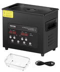 3 Liter Ultrasonic Cleaner Machine With Digital Screen And Integrated Heater, 40khz Straight Up Powerhouse That Scrubs Gunk Right Off, Squeaky Clean Setup For Rings Glasses Retainers with removable basket and control panel.