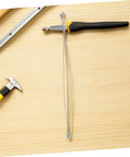 Four Piece Round Heat Sealer Heating Wire Replacement Strips For Manual Shrink Wrap Bag Sealer Repair Kit on a wooden surface.