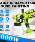 Powerful 1000W Electric Paint Sprayer For Fast House Painting With Smooth Coverage On Walls Furniture And Fences No Drip Hassle.