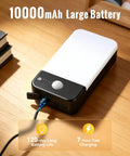Motion Sensor Outdoor Light With 10000mAh USB C Rechargeable Battery Remote Control 3 Modes 3 Color Temperatures Waterproof