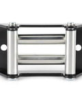 Universal 110mm Winch Roller Fairlead, Heavy Duty Metal Fairlead With Rope Guide, Straight Line Handling And Cable Protection For Off Road Rigs, Fits Any Winch System, front view