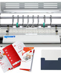 Electric Creasing Machine With Dual Creasing Perforating And Cutting Blades 25 Rpm Paper Creaser Perforator Cutter, 470mm 110V