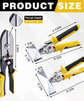 Sheet Metal Bender And Crimper Kit For Pros And DIYers showing 3 Blade Pipe Crimper and 3 Inch and 6 Inch Straight Jaw Benders