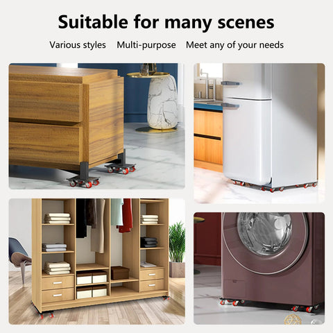 Heavy Duty Furniture Dolly For Moving Large Furniture And Appliances With Five 360 Degree Rotating Rubber Wheels On A Durable Carbon Steel Frame Lifter For Transferring Up To 3500 Lbs Ideal For Home Workshops And Professional Movers moving furniture and appliances