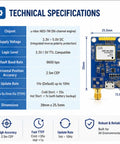 Two Pack NEO 7M GPS Module Bundle With SMA Antenna Interface For Arduino technical specifications chart