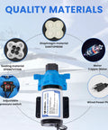 110V Water Transfer Pump With Self Priming Diaphragm Delivers 4.0 GPM At 45 PSI showing quality materials and components.