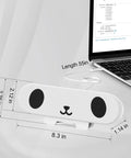 Clamp-On Desktop Monitor Speakers for PC and Laptop, Loud Stereo Sound From 1.4 Inch Dual Drivers, Slim White Finish by laptop