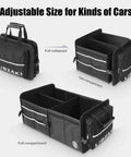Grab And Go Trunk Storage Organizer For Cars SUVs And Trucks Collapsible Multi Size System with Medium 63L or Compact 32L shown