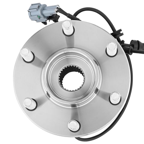 Top view of Pair Front Wheel Bearing And Hub Assembly For 2005-2019 Nissan Pathfinder Xterra Frontier And 2009-2012 Suzuki Equator 4x4 models