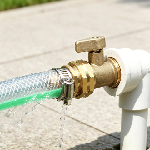 Premium Garden Hose Repair Kit With 3 Male And Female Brass Connectors Plus Stainless Steel Clamps And Gaskets For 5/8 Inch US Thread Hoses Fix Leaks Fast And Keep Your Seasonal Watering Game Strong. brass hose connector on leaking 5/8 inch hose