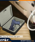 Water And Fire Resistant Portable Security Case With Solid Steel Build, Resettable Combination Lock in car seat
