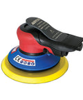 Six Inch Lubrication Free Palm Sander with Eleven Thousand RPM Three Thirty Second Inch Orbit Low Vibration Motor