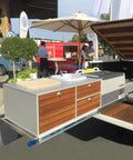 Heavy Duty Drawer Slides With Lock In Out 53mm Rails Full Extension Ball Bearing Runners 3 Fold Guide Rails beneath outdoor kitchen