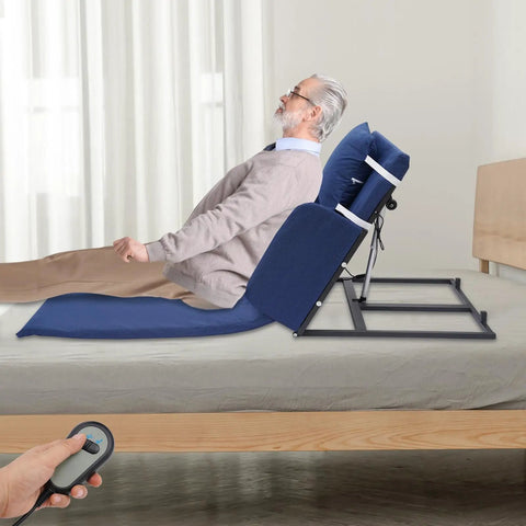 Super Comfy Electric Bed Backrest Lift For Elderly Seniors With 330 Lb Weight Capacity, Rust Proof Steel Frame supports a senior reclining.