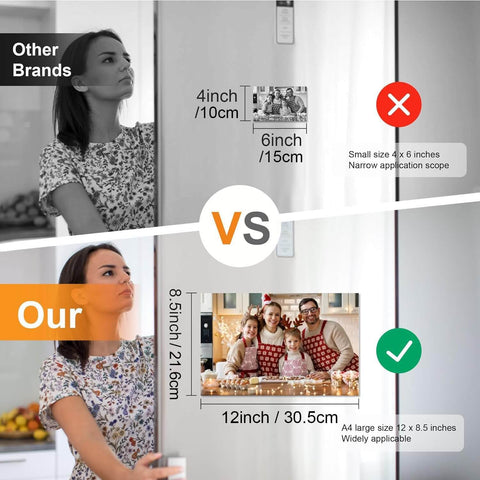Comparison of Heavy Duty Magnetic Sheets With Adhesive Backing For Photos And Stickers 12 By 8.5 Inch A4 Large Cuttable Magnet Sheets