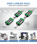 Heavy Duty HGR15 Linear Guide Rails Paired With 4HGH15CA Sliding Blocks 800Mm Steel Linear Motion Kit For Cnc Builds And Auto Gear in automation machinery
