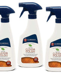 Three bottles of Anytime Wood Cleaner And Furniture Polish Spray Bottle For Cabinets Tables And Other Wood Surfaces With Woodland Fresh Scent