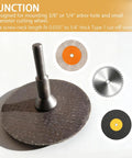 Beefed Up Mounting Mandrel Set for Die Grinder and Rotary Tool with Three Eighths Inch and One Quarter Inch Arbor Holes in use.