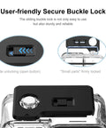 Waterproof Housing Case for Insta360 Ace Pro 2 Camera Deep Sea 45m 148ft Protection Shell Cage buckle lock details
