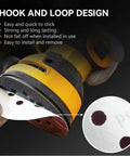 300 Pack 5 Inch Sanding Discs Set With 8 Hole Hook And Loop For Random Orbital Sanders attached to sander