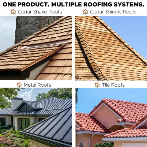 Top Shelf Roof Ventilation Mat Thirty Nine By Sixty One Point Five Feet Creates Wide Air Gap To Dial Down Heat And Save Membranes Ultra Light Flexible Sheet Molds To Bent Lines For Zero Stress Mounting roofing styles showing cedar shake, cedar shingle, metal, and tile roofs.