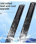 Heavy Duty Two Section Drawer Slides With Silent Damping System For 10 To 20 Inch Cabinets Cold Rolled Steel Cabinet Hardware For Effortless Quiet Operation, cold rolled steel anti-rust drawer slides