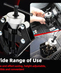Heavy Duty Wiper Arm Puller And Battery Terminal Remover Kit for Windshield Wiper Arms and Bolted Battery Posts shown in use