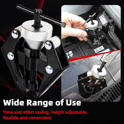 Heavy Duty Wiper Arm Puller And Battery Terminal Remover Kit for Windshield Wiper Arms and Bolted Battery Posts shown in use