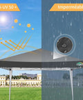 10x10 Pop Up Canopy Tent With No Fuss Setup And Instant Shade Waterproof Outdoor Shelter resistant to UV and water.