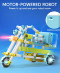 Motor-powered robot model from 36-In-1 Motor Robotic Kits For Kids Aged 8-13 Build 14 Motorized Models And More With This Hands-On STEM Toy Set