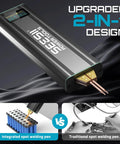 Cordless Battery Spot Welder Handheld Mini Welding Machine With 2000mAh Rechargeable Battery Portable Weld Tool For Nickel Plated Sheets Up To 0.2mm Ideal For Battery Pack Assembly And Repair With Real Time Display