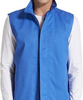 Front view of EMF Shielding Workwear Vest With 50 Percent Silver Fabric For Radiation Protection, worn over a white shirt.