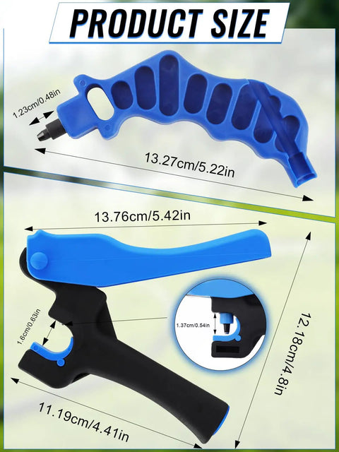 2 Pack Drip Irrigation Tubing Hole Punch Tool For 16/20mm PE Pipe Hand Punch with ergonomic handle and sharp metal tip
