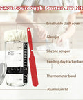 Ultimate Sourdough Starter Kit With Scale Glass Jar And Banneton Proofing Basket For Newbie Bakers Complete Bread Baking Supplies