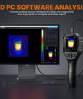 Infrared Thermal Camera For Home Inspection 240x240 TISR Sensor Pro Grade with PC analysis software on screen