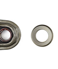 Heavy Duty Center Bearing 211848 1X Direct Fit Propeller Shaft Support components displayed from above, showing size and material.