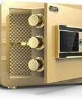 Heavy Duty Home Security Box Safe Built Tough As Nails From Microcarbon Alloy Steel with open door showing lock bolts and interior