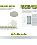 Diagram showing LED Job Site Work Light Portable Rechargeable Cordless With Lanyard And Magnetic Ends construction details
